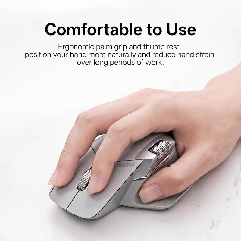 Mouse sem fio Rapoo MT760 PRO NearLink + Bluetooth 5.0 12K DPI